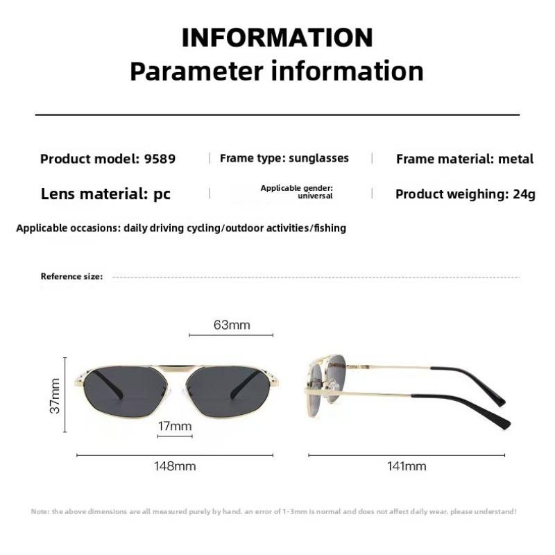 Women's sunglasses, single-beam oval sunglasses, retro sunglasses.