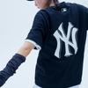 New MLB Set in Sleeve T Shirt Unisex Black 31TS03131-50L