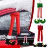 2025 New Year Christmas Elf Santa Legs Car Accessory Christmas Decor For Home Xmas Tree Pendants Auto Rear Trunk Door Leg D H3B1