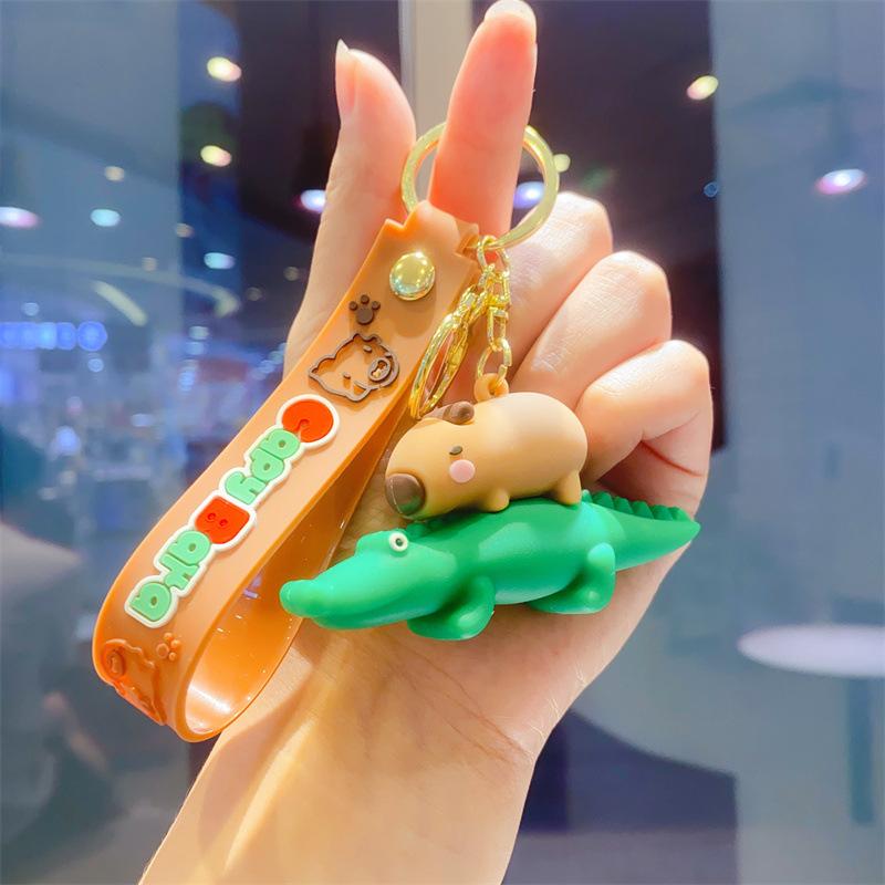 Брелок-подвеска Капибара, Подвеска Капибара для Книжной Сумки, Плюшевый брелок Капибара, Кукла-брелок