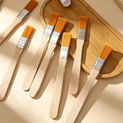 10Pcs Hair Painting Brushes Set Nylon Bristle Acrylic Oil Paint Brush Watercolor Drawing Art Supplies With Wood Handles
