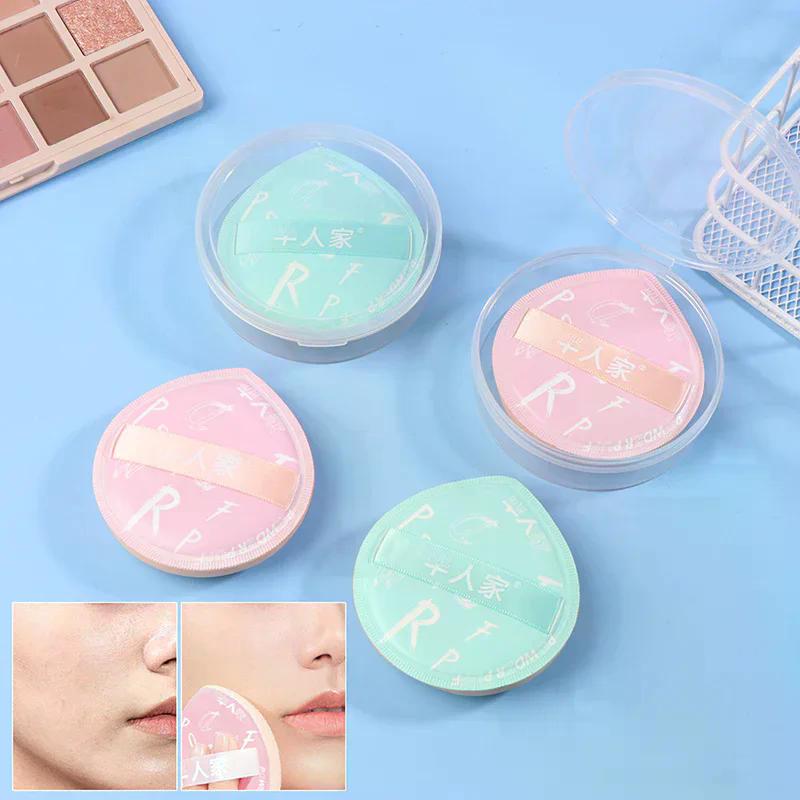 Large Cotton Candy Makeup Puff, Super Soft Air Cushion Powder Puff for Foundation Concealer Dry & Wet Use