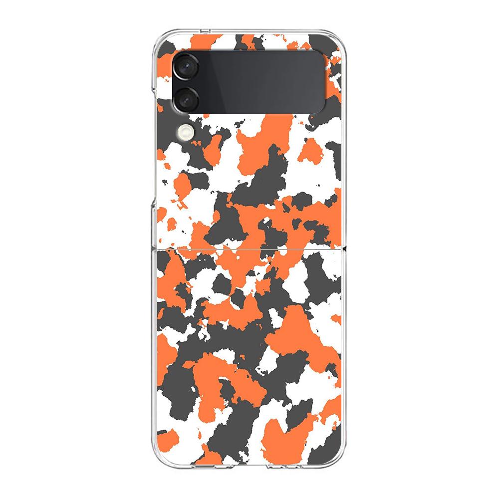 

Camouflage Camo Hard PC Phone Case For Samsung Galaxy Z Flip 4 5 6 Black Cover For Galaxy Z Flip 3 Foldable Shockproof Case Capa z flip 6