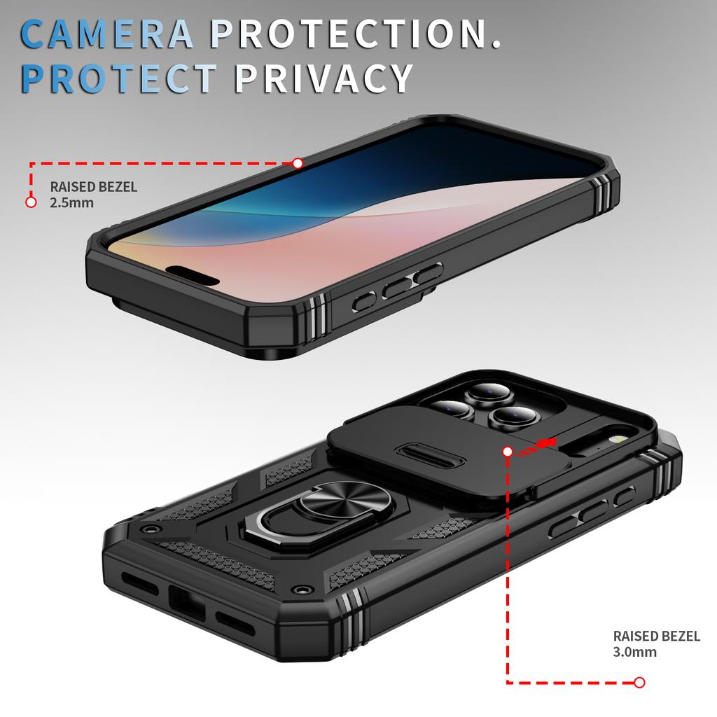 Otter Armor Box Heavy Duty 360 Rotate Holder Phone Case for IPhone 17 16 15 14 Plus 13 12 Pro Max 16e Slide Cover