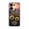 Coque en Silicone Pour Vivo S30 VivoS30 Funda Chat Fleur Rose Panda Mignon Dessin Animé Peint Coque Anti-Choc Pare-chocs Étui de Téléphone Portable