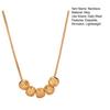 Necklace European And American Style Fashion Accessories Silver/Golden Color Stamped Minimalist Beads Choker Necklace for Daily Wear