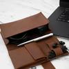 PU Leather Travel Electronic Storage Bag Portable Travel Essentials Data Line Storage Pouch for Power Banks & Accessories Gifts