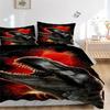 3pcs Tyrannosaurus Rex Dinosaur Bedding Set - Includes 1 Quilt Cover and 2 Pillowcases (No Core) - Anime Cartoon Design for Home Decor, Festival Gifts