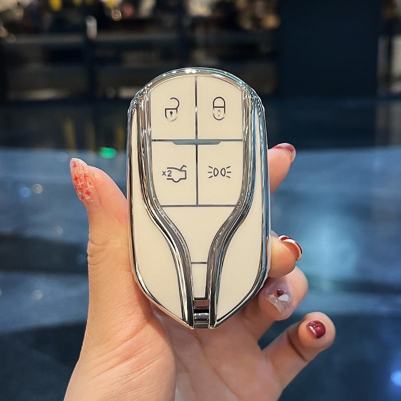 

Модный чехол для дистанционного ключа автомобиля из ТПУ, защитный чехол для Maserati Ghibli 2014–2019 Levante GranCabrio Quattroporte GT Granturism