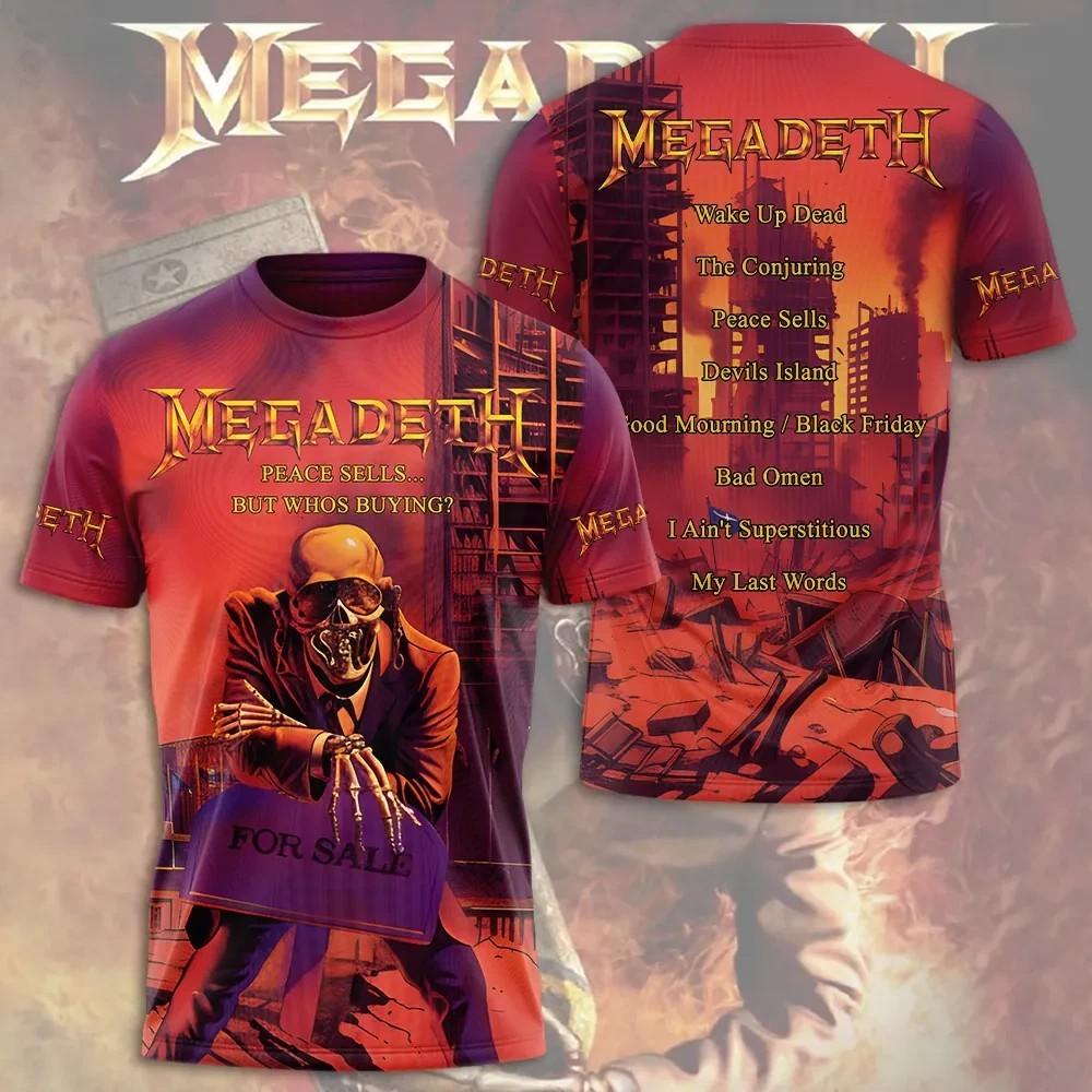 New Megadeth Peace Sells...But Whos Buying 3d Unisex S-5XL Shirt LW925 XXXL