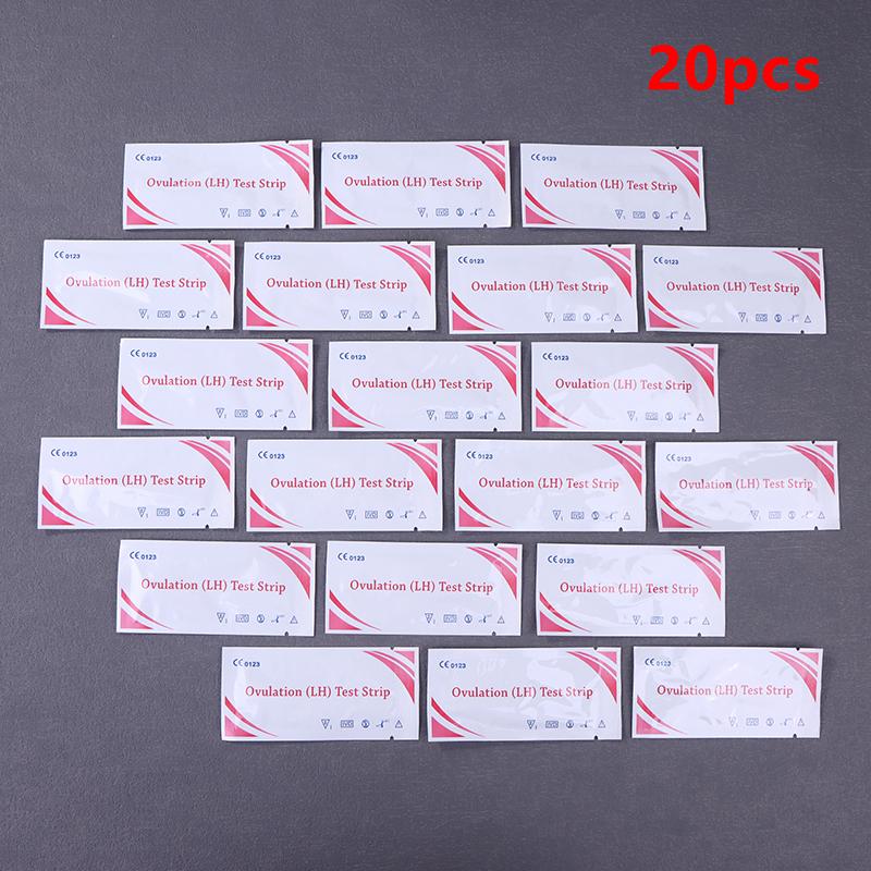 20Pcs Lh Ovulation Tests Over 99% Accuracy Test Kit Household Strips Urine Test Strips Pregnancy Ovulation Lh Test Strip
