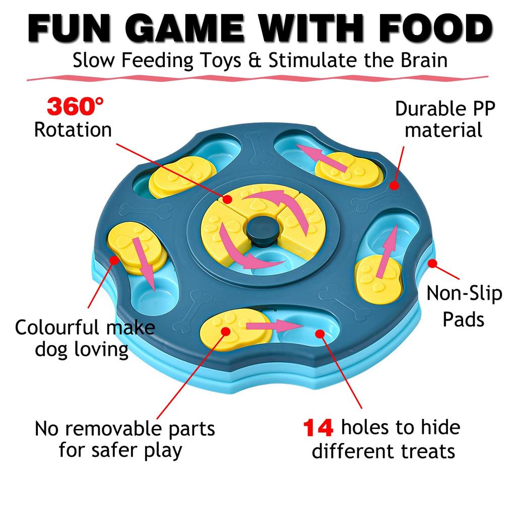 Jucării puzzle pentru câini, jucărie interactivă pentru câini Jucării de îmbogățire pentru câini Jucării de stimulare mentală pentru câini pentru dresaj, jucărie de mestecat pentru câini Cadouri pentru cățeluși și pisici