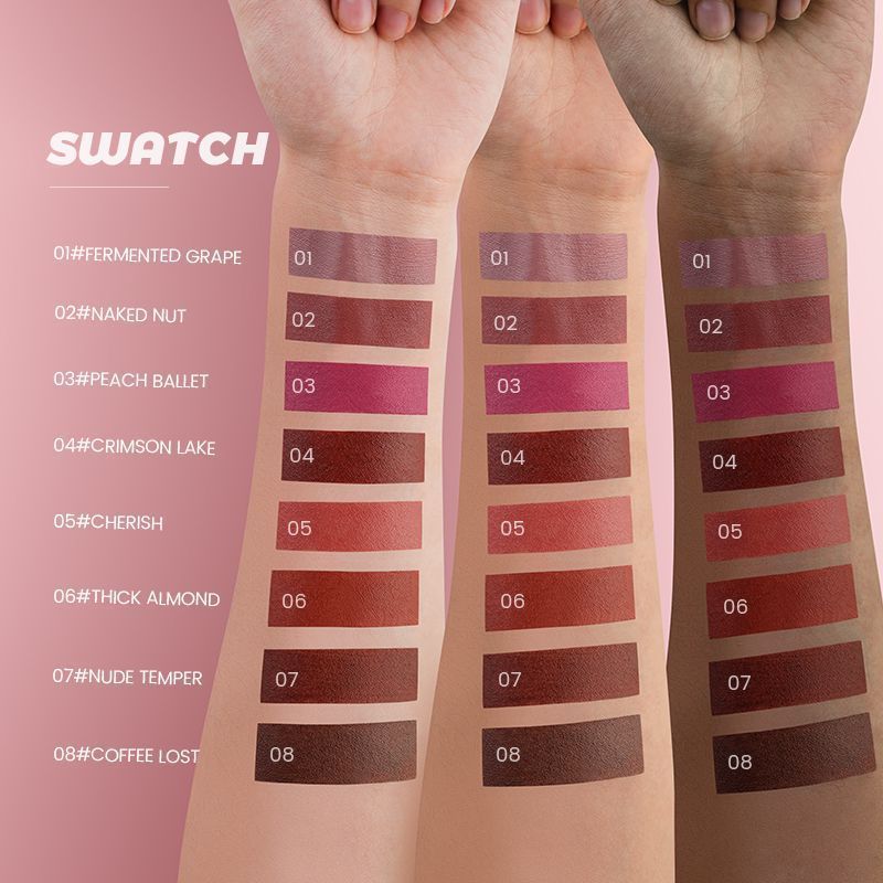 2-in-1 Matte Lipstick and Lip Liner Cone Tip Velvet Lipstick Pencil Silky Texture Waterproof Long-lasting Lipsticks Lip Combo Liner Lip Liner Stick
