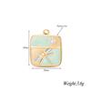 6Pcs/lot Enamel Cherry Butterfly Star Flower Charms For Women Stainless Steel Jewelry Making DIY Necklace Bracelet Accessories