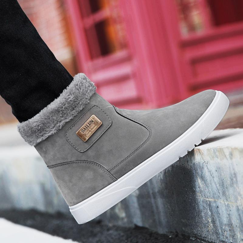 Winter Snow Boots Warm Cotton Shoes Fashion Cotton Boots Men's Shoes
