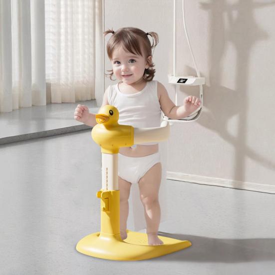 Bebek Duşu Rafı Yükseklik Genişlik Ayarlanabilir Kaymaz Taban Bebek Banyo Rafı Ördek Tasarımı Taşınabilir Yeni Yürümeye Başlayan Çocuk Banyo Standı