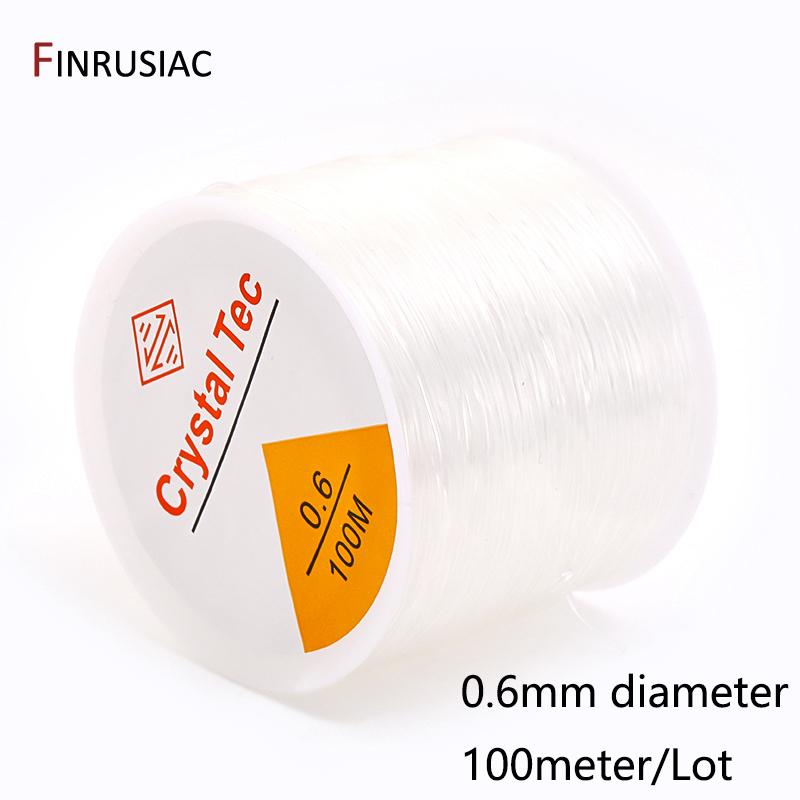 0.4-1.0mm Elastic Cord String Transparent Crystal Elastic Line For Jewelry Making,DIY Bracelet Necklace Beaded Accessories