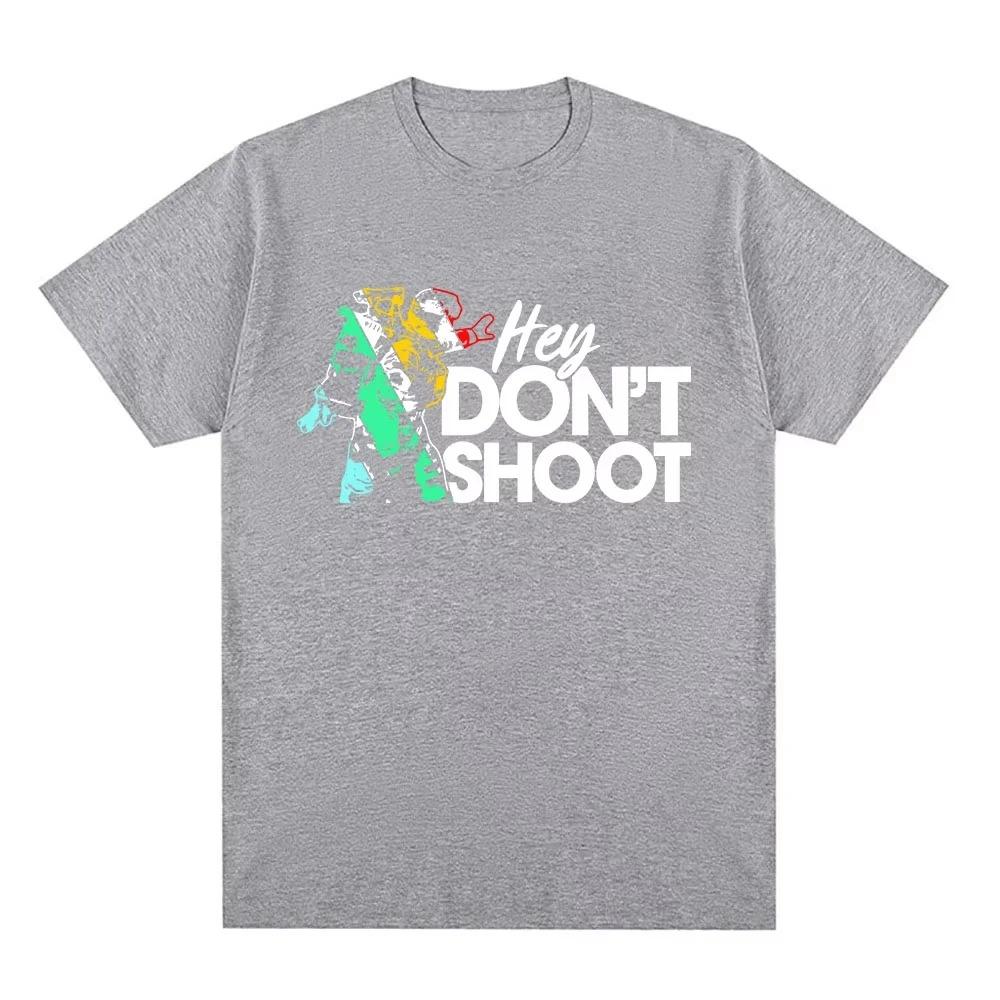 Dont Shoot Game Arc Raiders Peripherieartikel Print T-Shirt Herren Damen Mode Baumwolle Highstreet Sommer Neues T-Shirt Übergroß Lässige Oberteile