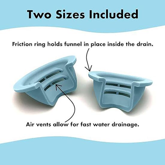 Prevenzione Intasamento Capelli Imbuto Scarico Vasca da Bagno Collettore Capelli Uscita Installazione Facile Ampio Adattamento Trappola per Capelli
