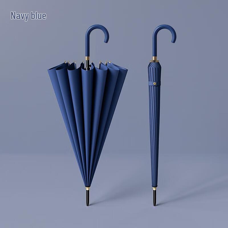 HANDUNYOU 16-Rib Windproof Automatic Stick Umbrella