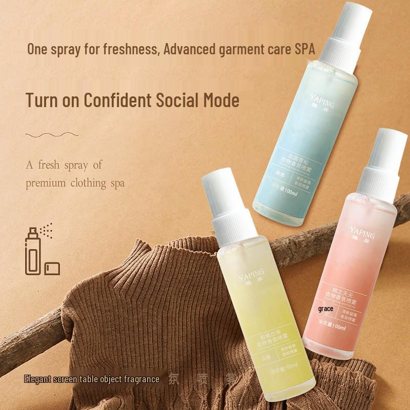Yaping Clothing & Garment Care Spray - Long-Lasting, Wood-Scented Odor Remover & Air Freshener 100ml Clothing Spray [Northern Cedar]
