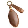 Handmade Genuine Leather Key Cover for Formula Leopard 5 - Vintage Style, All-Inclusive Protection with Buckle