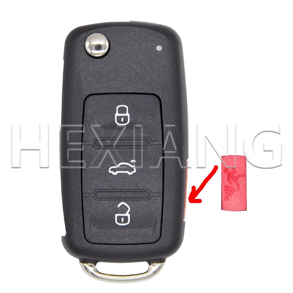AAAJH1 HE 2/3/4 Button Car Key Shell For VW Volkswagen Golf Polo Passat Beetle Tiguan Jetta Caddy Eos Bora Toledo Sagitar Skoda Seat