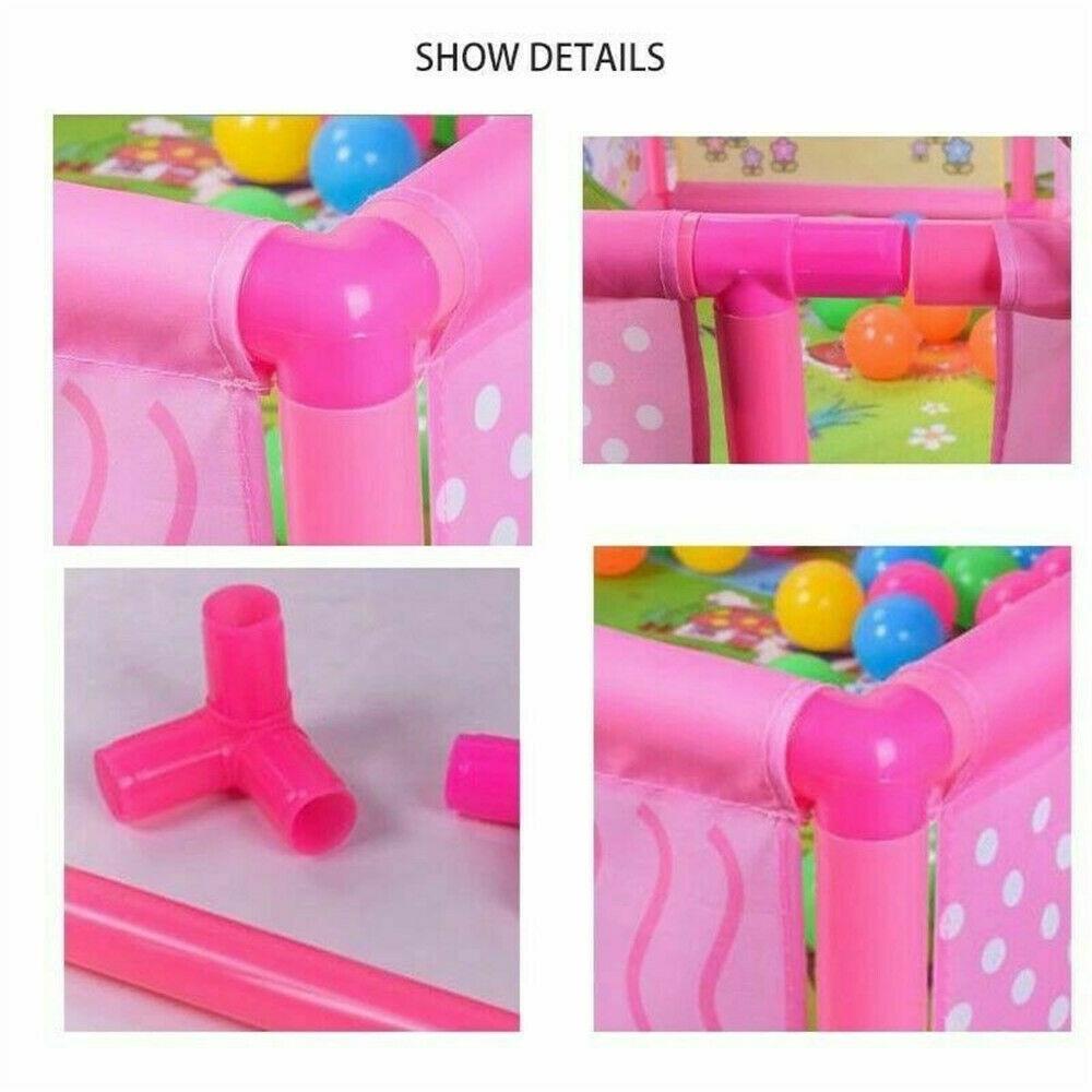 Plastic Folding Baby Safety Fence Baby Playpen Fence Pool Guard Protection Products Infant Crawling Guardrail Step 120*120*42CM