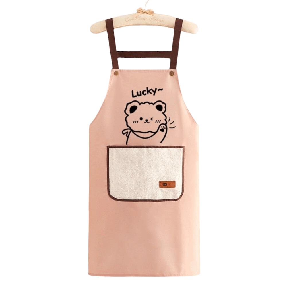 Waterproof Kitchen Apron Cartoon Household Apron Fashion Cooking Apron  Restaurant