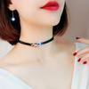 Light Luxury Alloy Diamond Necklace Female Choker Bow Collarbone Chain Neck Jewelry Short Internet Celebrity Neckband