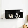 VidaXL Wall Cabinet 60x20x30 Cm Black Engineered Wood 854824
