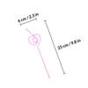 25Pcs Heart Shape Straws Pet Reusable Drinking Straws for Valentine's Day Party Home Bar Cocktail Juice Beverages Premium