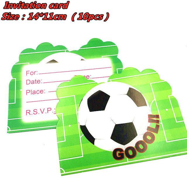 Football-themed Party Package - Green Football Birthday Party Decoration Supplies, Disposable Tableware, Football Set