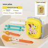 Portable Baby Bottle & Nipple Cleaning Brush Set with Drain Rack and Storage Box