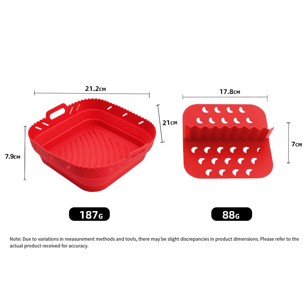 Divider Cooking Mat Foldable Baking Tray Silicone Air Fryer Mat