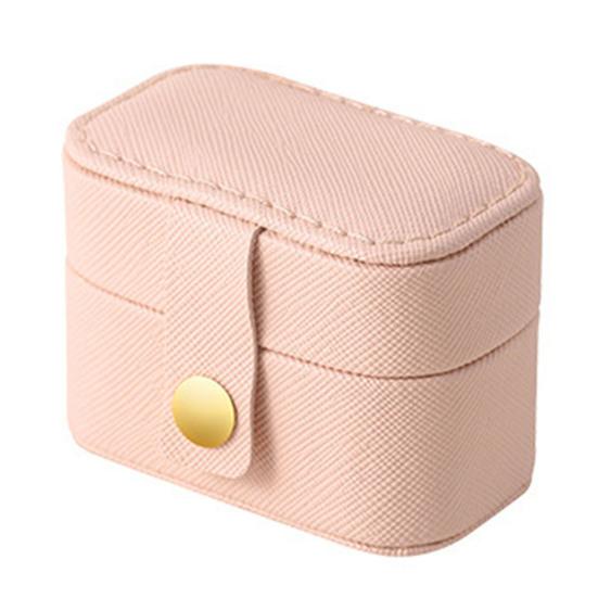 Pudełko do przechowywania pierścionków Kompaktowe przenośne miękkie wewnętrzne wielosiatkowe mini etui na biżuterię kolczyki pierścionki artykuły domowe