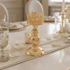 Crown Shaped Candle Holder Stable Base Metal Pedestal Candlestick Vintage Design Candle Stand Single Support Candlestick