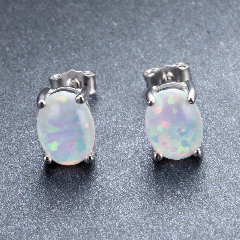 European and American Fashion Minimalist Style Oval Earrings Mini Cute and Versatile Girl Heart Earrings