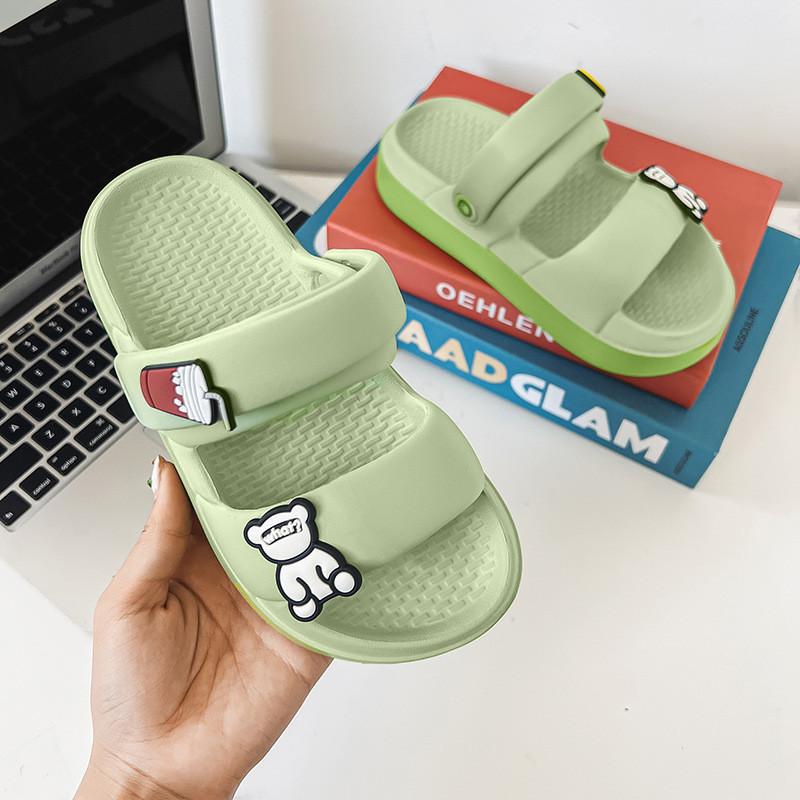 

Safe And Nonslip Kids House Slippers Breathable Soft Eva For Summer Indoor Play 24/25 светло-зеленый