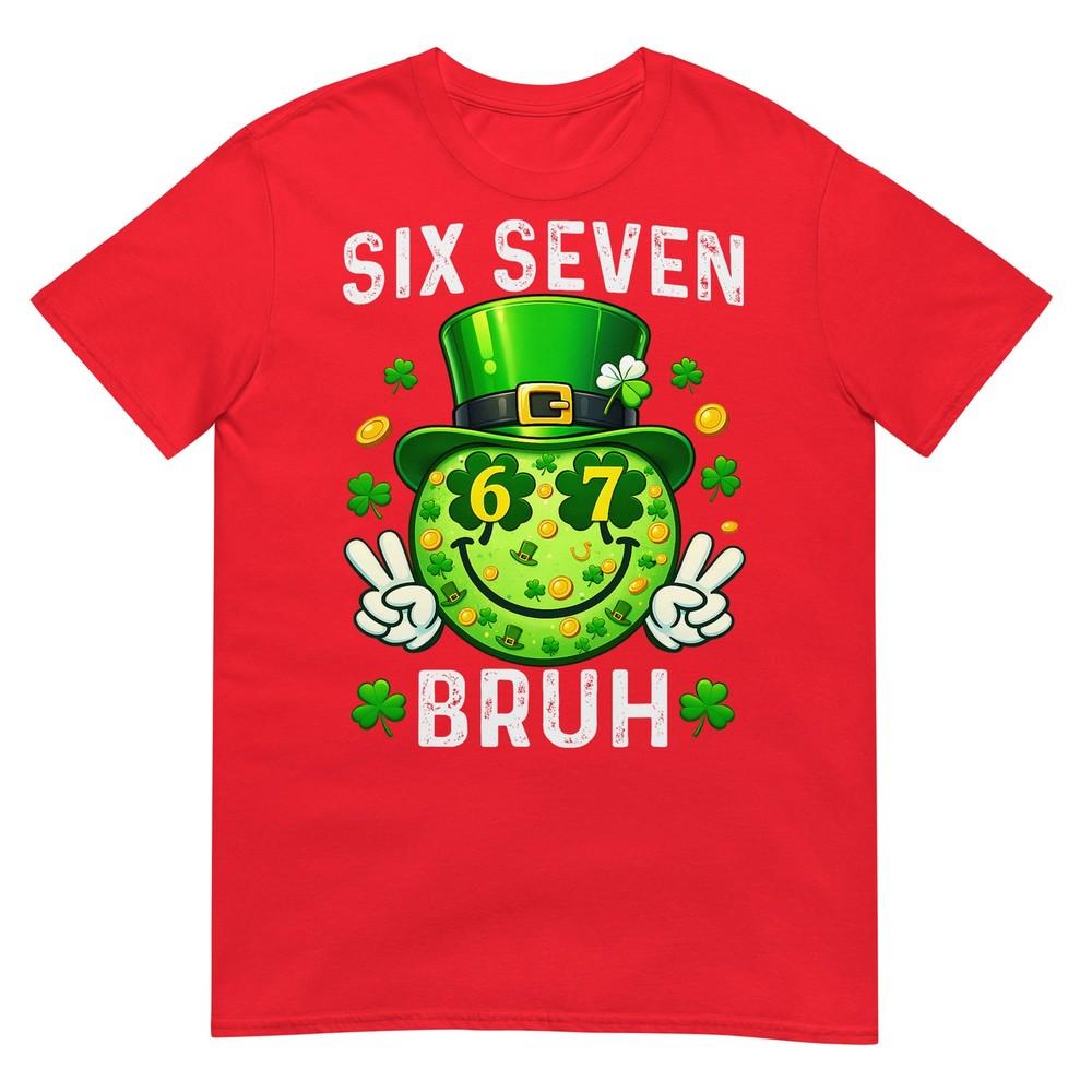 Bruh St Patricks Day Six Seven Kids Boys Unisex Unisex 67 Meme TShirt S