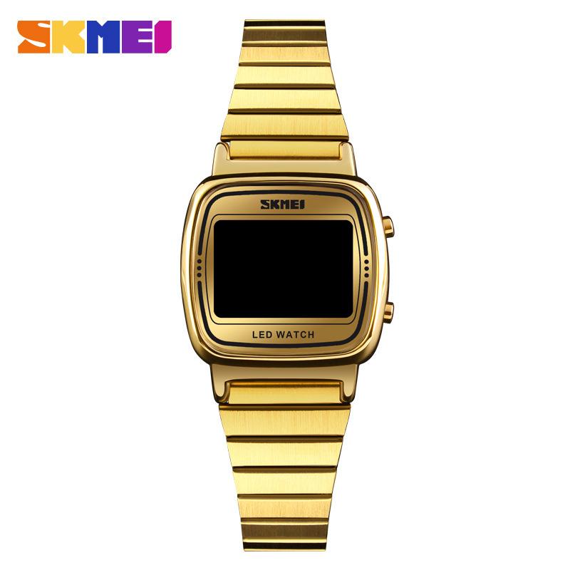 Exquisite, fashionable and simple green luminous women's ins wind led electronic watch