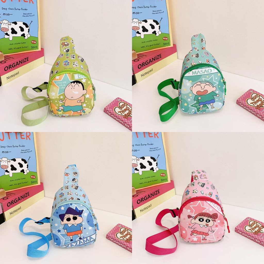 Crayon Shin Chan Kids Coin Purse With Polyester Lining For Children School Age Playful Outing