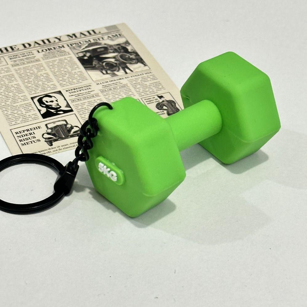 Mini Barbell Plates Key Chain Kettlebells Fitness Series Pendant  for Men Women