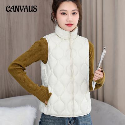 Katoenen Gilet Dames Plus Size Gilet Effen Kleur Temperament Losse Schouders