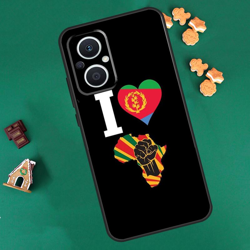 Eritrea Flag Case For OPPO Reno 14 13 12 11 F 10 Pro 8T 8 7 Lite Cover For OPPO Find X8 X6 X5 X9 Pro Coque