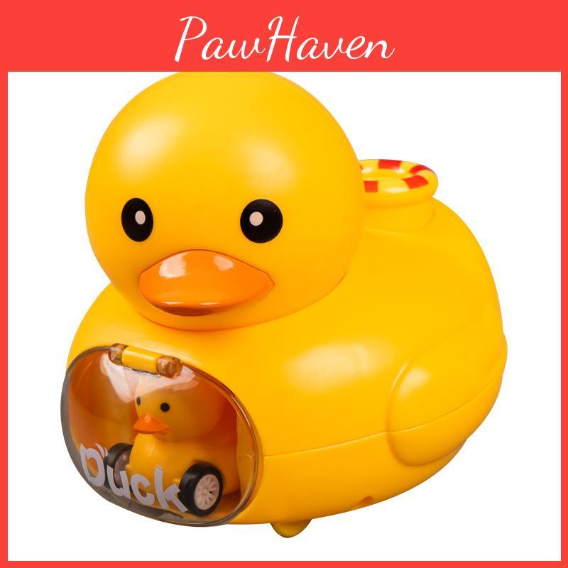Inertia Baby Toy Car With Press And Launch Yellow Duck For Infant Play And Development