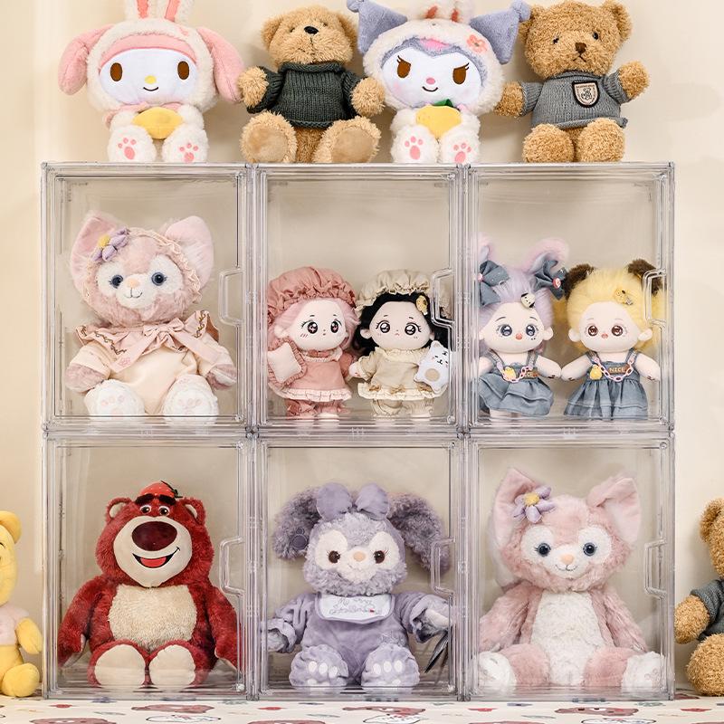 1ks trojvrstvový stojan na akrylový displej Priehľadný rebrík Ručne vyrobený anime model auta Blind box Úložný box Krabička na triedenie šperkov