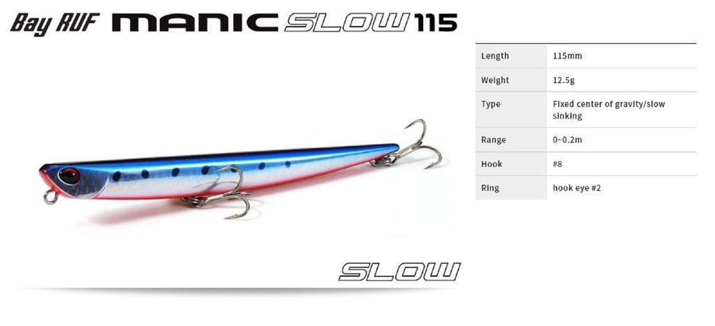 Duo Bay Ruf Manic 115 Slow Sinking Lure CYA0587 (5384)