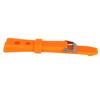 20mm Watch Band Silicone Pin Buckle Waterproof Sweat Proof Watch Strap(Orange )