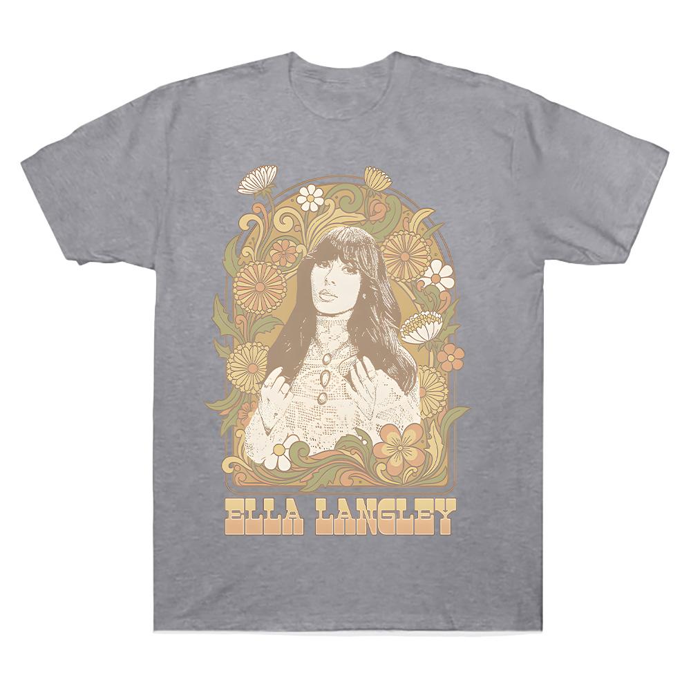 

Ivory Dandelion Tee Ella Langley Dandelion Album T-shirts Fashion New Cotton Clothes Women Men Round Neck Long Sleeve Casual Tee XL сірий колір